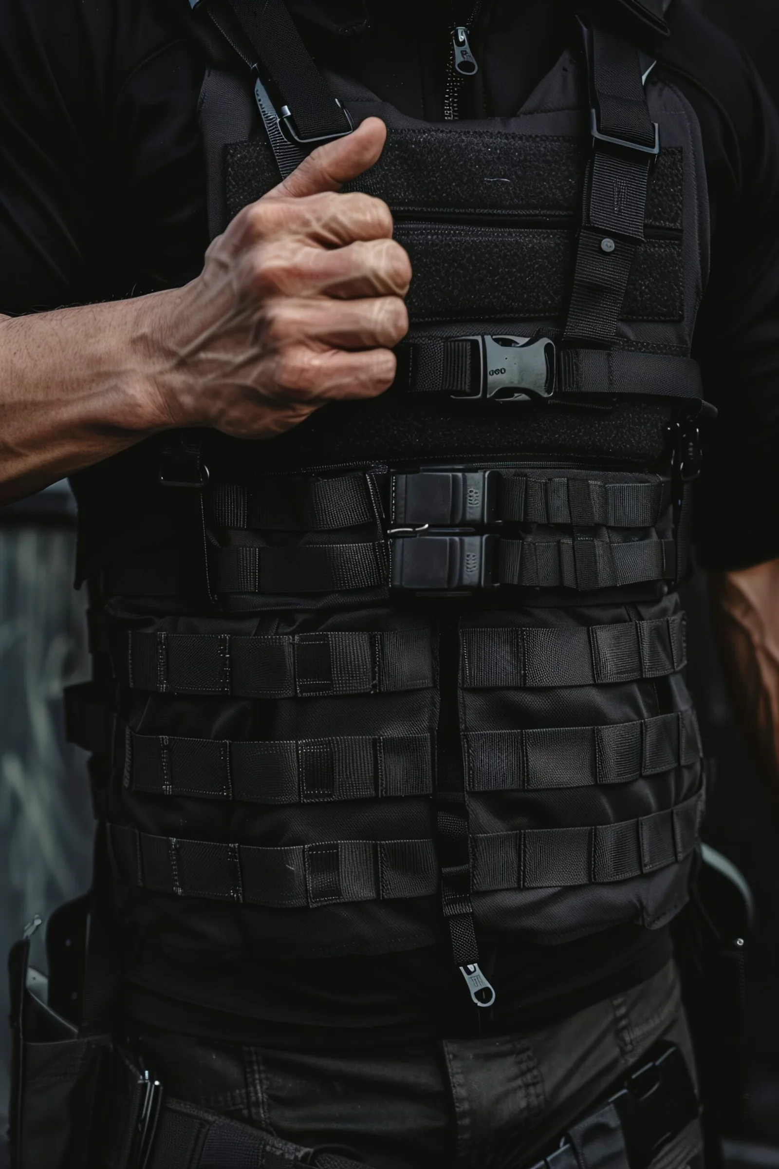close-up-black-bullet-proof-vest-body-armor-scaled
